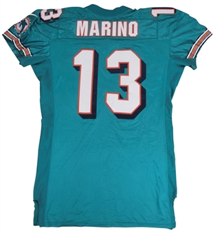 1999 Dan Marino Game Used & Photo Matched Miami Dolphins Home Jersey Used on 8/28/1999 (Marino/Fanatics COA & Sports Investors Authentication)